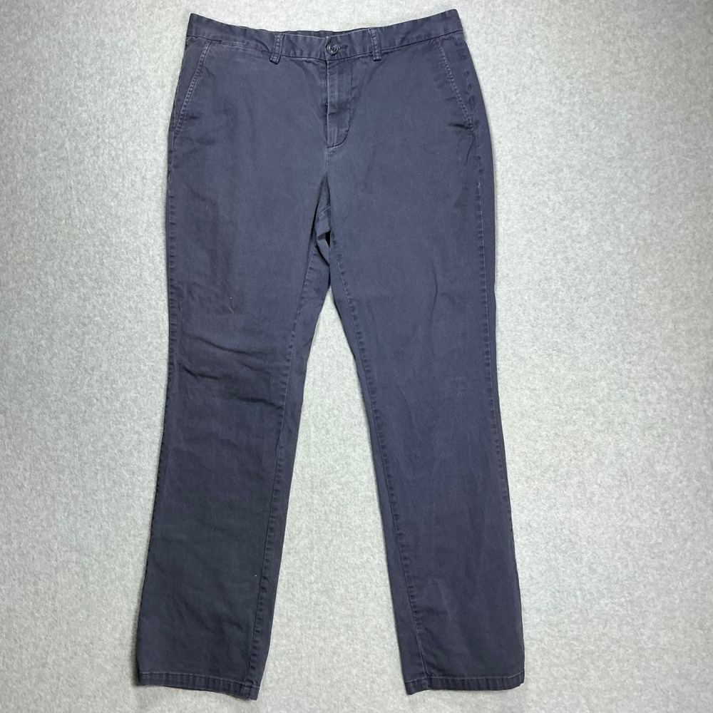 Old Navy Ultimate Straight Built-In Flex Chino Pants Mens 36x34 Navy Blue
